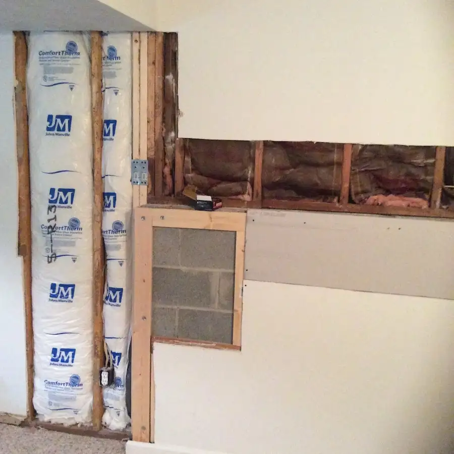 Wall insulation replacement during Basement Flood Cleanup in Ewa Gentry